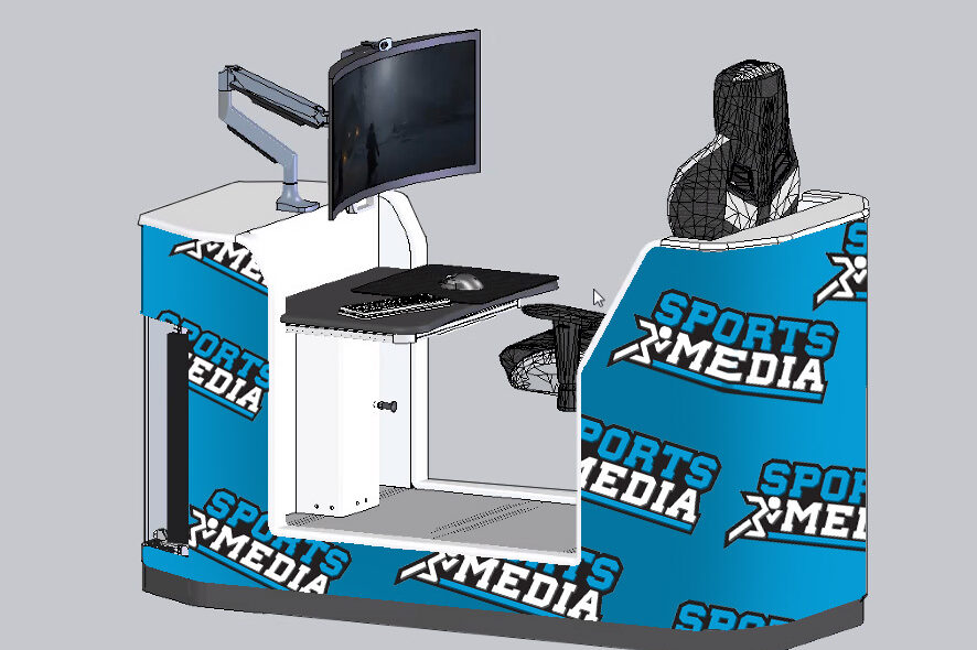 ESPORTS_POD_REAR_SportsMedia_woLCD Sports Media ESports Pod